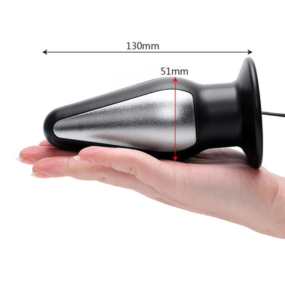 Electro Shock Anal Vaginal Plug Jump Egg Dildo Butt Plug Stimulator E-Stim Prostate Massager Electricity Accessory BDSM Sex Toy