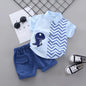 New Summer Casual Newborn Baby Boy Clothes Set animal Dinosaur Shirt Tops short Pants 2Pcs/set Kids Outfits Clothing Sets
