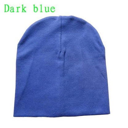 6M-3Y Baby Knitted Hat Scarf Set Solid Color Cotton Hip Hop Beanie Warm Toddler Cap for Boys Girls Spring Autumn Winter