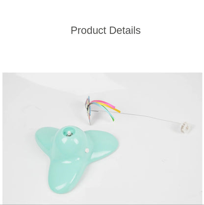 Electric Automatic Rotating Cat Toy Colorful Fluttering Butterfly Shape Funny Kitten Puppy Interactive Playing Toys Accessories