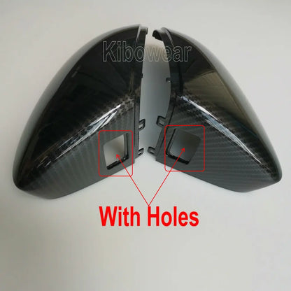 Pair Side Mirror Covers Caps for Audi A3 S3 8Y RS3 2025 2021 2022 Carbon /Black Auto replace housing case LHD