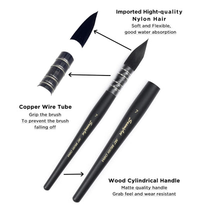 1Pcs Artist Hand-Painting Drawing Brushes Professional Watercolor Brush Pen for Water Color Painting Drawing School Art Supplies