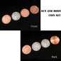 Sun and Moon Coin Set Magic Tricks Coin transposition Vanish Magia Magician Accessory Close Up Illusions Prop Gimmick Mentalism