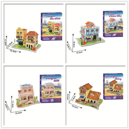 40 Style World Famous Architecture Building 3D Puzzle Model Construction 3D Jigsaw Puzzle Toys For Kids Christmas Gift
