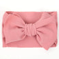 Solid Baby Headband Adjustable Big Bowknot Hair Band Oversize Turban Newborn Headwear For Baby Girls Fashion Hair Accessories