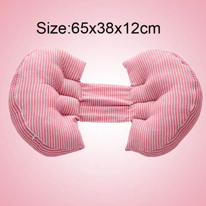 Maternity Multifunctional Cotton U Shape Pregnant Women Belly Support Pillow Side Sleepers Pregnancy Body Pillows for Maternity