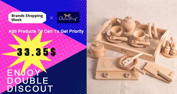 10pc Wooden Teether Animals Beech Teething Grasping Wooden Animal Toy Rodent Baby Teether Pendant DIY  Pacifier Chain Kids Goods