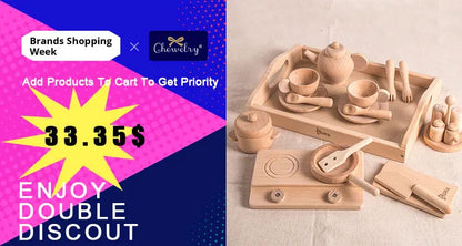10pc Wooden Teether Animals Beech Teething Grasping Wooden Animal Toy Rodent Baby Teether Pendant DIY  Pacifier Chain Kids Goods