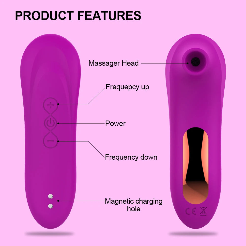Powerful Sucker Clitoris Sucking Vibrator Female Clit Nipple Oral Vacuum Stimulator Massager Sex Toys Adults Goods for Women