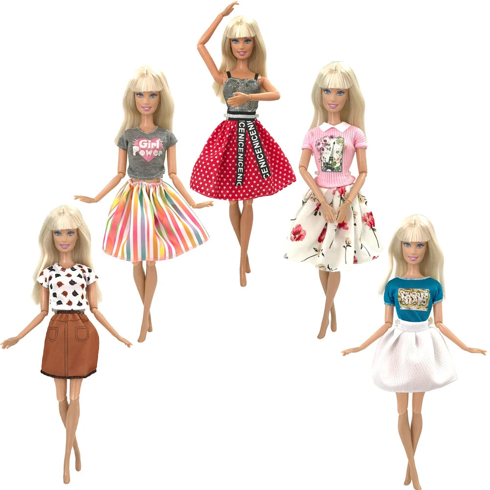 NK 1/6 Doll Princess Dress For 11.5 Inch Doll Clothes For 29CM Dolls Accessories Fashion Outfits Wear Casual Dress Gift Toy JJ