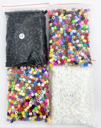 2000PCs/5MM Iron Beads Pixel Puzzle Iron Beads Mix Colors for Kids Hama Beads Perler Beads Diy High Quality Handmade Gift Toy