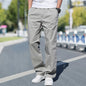 Cotton Cargo Trousers Men Work Pants Sports Casual Jogging Training High Quality Overalls Korean Plus Size Loose Straight Pants