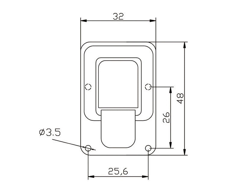 KAK Cabinet Boxes Spring Loaded Latch Catch Toggle Hasp Mild Steel Hasp For Sliding Door Simple Window Hardware Tool Box Lock