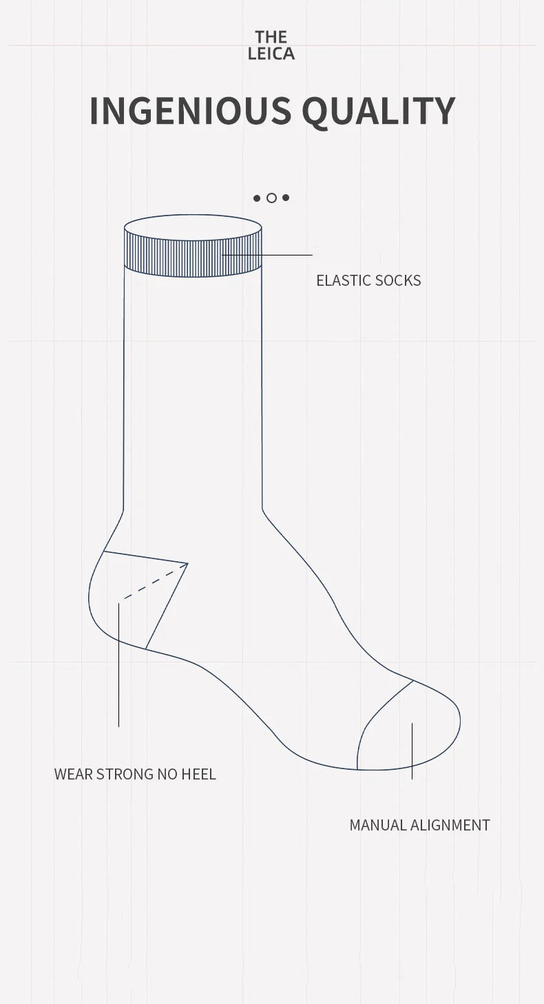 MiiOW 5 Pairs/Lot Cotton Socks Men's Casual Dress Socks Printing Winter Warm Long Male High Quality Colorful Socks For Man Gift