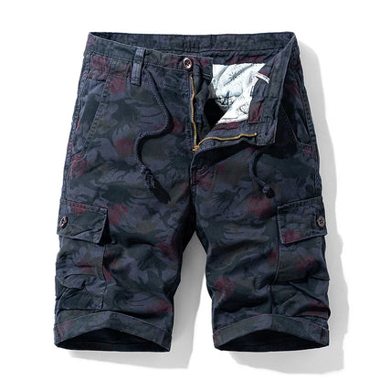 2026 Summer New Camouflage Tactical Cargo Shorts Men Khaki Jogger Military Cargo Shorts Men Cotton Casual Loose Men Shorts