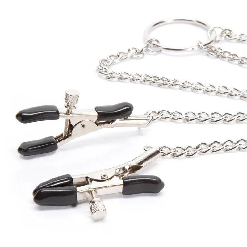 Women Metal Nipple Clamps Fetish Erect Boob Clit Enlarged Clitoris Pincher Bondage Breast Clit Clamps Bdsm Restraint Adult Games