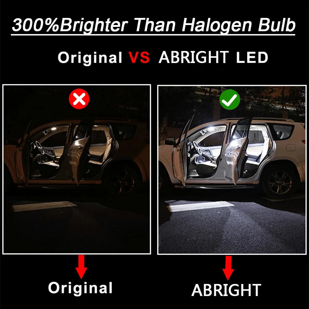 ABRIGHT Car Interior LED Light Canbus For Seat Ibiza 6P 6J 6L FR 1993-2020 Accessories Map Dome Trunk Glove Box Indoor Lamp Kit