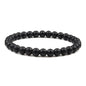 Hot Sale 2pcs/Set Couples Beaded Bracelets Tiger Eye Black Lava Natural Stone Beaded Bracelets Malachite Energy Elastic Jewelry