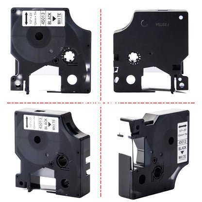 1Pcs 45013 Compatible Dymo D1 Tape 45013 45010 45018 40913 43613 6/9/12mm Label Tape for Dymo Printer LabelManager 160 280 420P