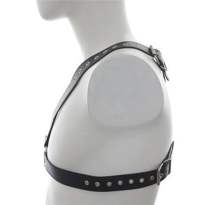 Fetish Men Leather Arm Harness Belt BDSM Gay Body Bondage Sex Lingerie Arm Harness Strap Sexual Gay Clothes for Stage Rave Club