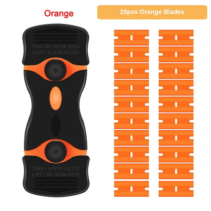 Razor Scraper Car Window Film Glue Cleaner Blade Tint Ceramic Glass Wrap Sticker Remover Kitchen Home Squeegee Tool