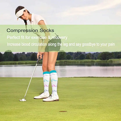 58 Style Compression Socks Medical Edema Diabetes Varicose Vein Stockings Graduated Pressure Legging Nursing Knee High Stockings