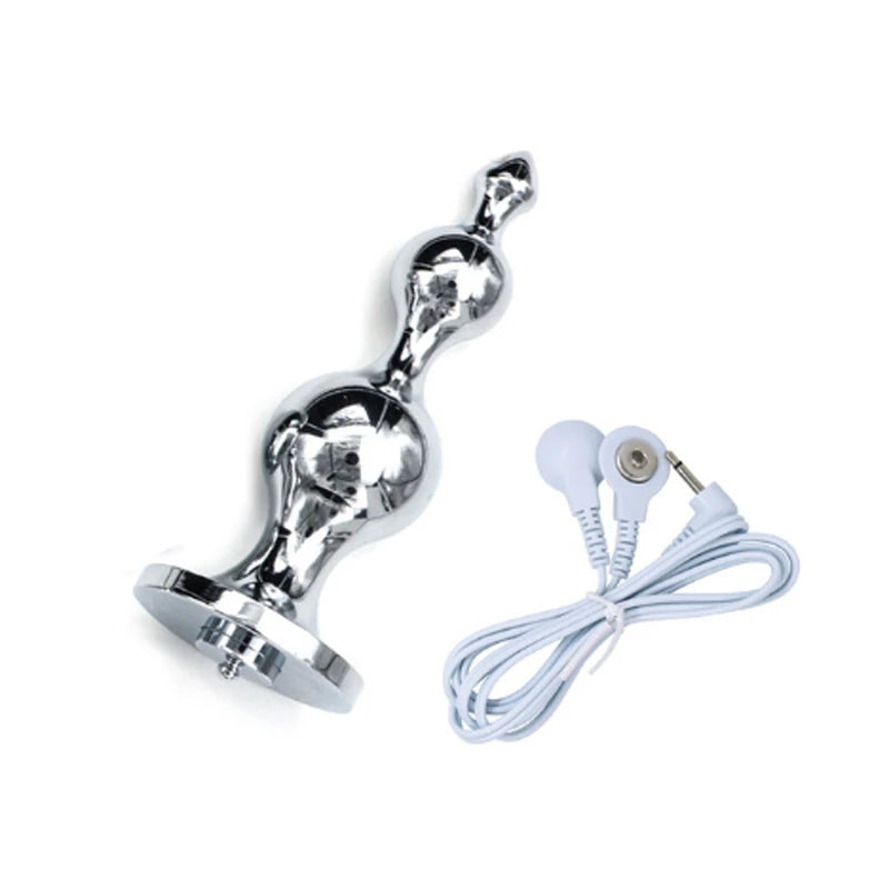 Electro Shock Anal Vaginal Plug Jump Egg Dildo Butt Plug Stimulator E-Stim Prostate Massager Electricity Accessory BDSM Sex Toy