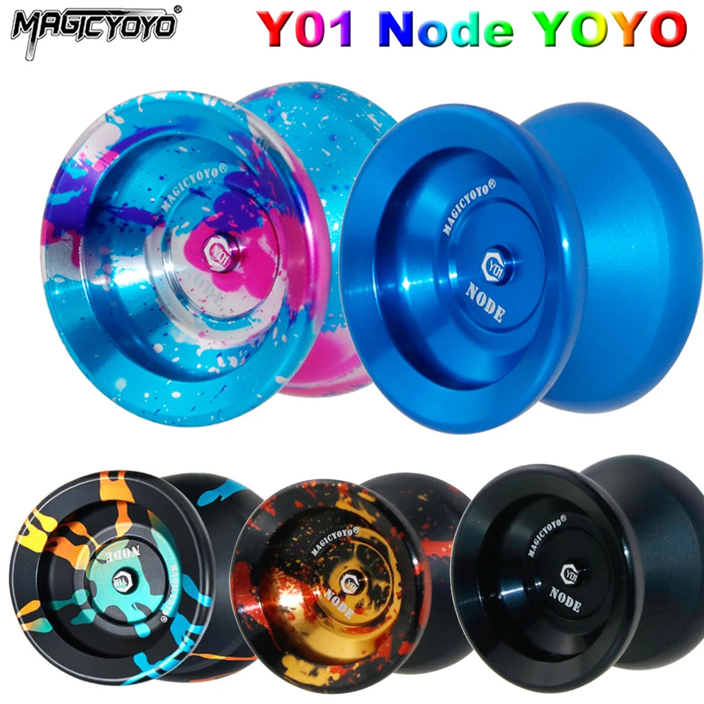 MAGICYOYO Y01-Node N12 Series Metal Yoyo Ball Toy 10-Ball Bearing W/ String Ropes Yoyo Toys N12 Yoyo