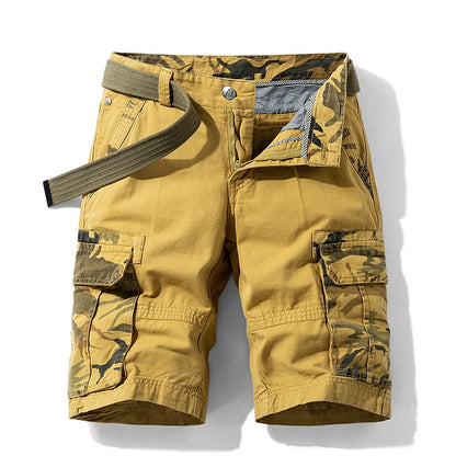 2026 Summer New Camouflage Tactical Cargo Shorts Men Khaki Jogger Military Cargo Shorts Men Cotton Casual Loose Men Shorts