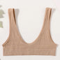 Women Push-Up Bra Small Cup Non-wire Bralette U-Neck Ribbed No-Pad Underwear Multiple Colors Crop Top Ladies Sexy Lingerie M-XL
