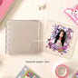 Sharkbang A7 Square Loose Leaf Diary Notebook Glitter Journals Agenda Planner PVC Binder Goo Card Book Gift Set Stationery