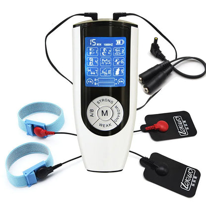 Electro Shock E-Stim Estim Kit Conductive Bands Penis Ring Extender Enlarger,Male Masturbator Cock Ring,BDSM Toys