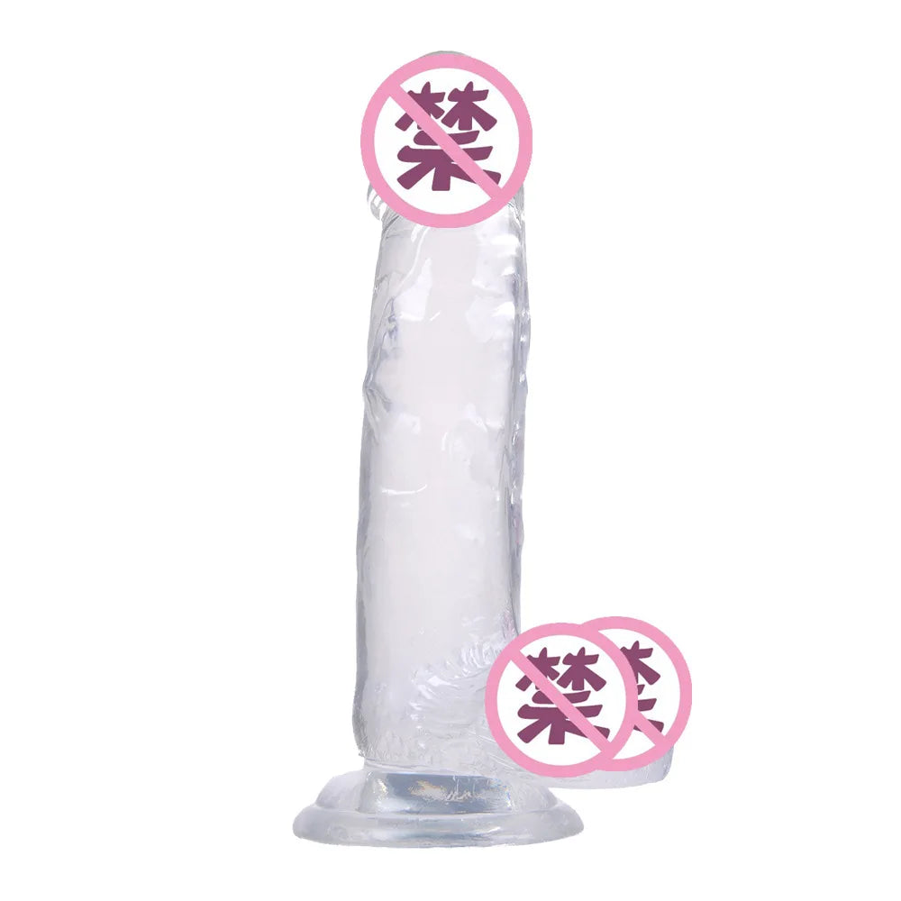 Huge Dildo Erotic Soft Anal Butt Plug Realistic Penis Strong Suction Cup Dick Toy for Adult G-spot Orgasm Sex Toys for Woman