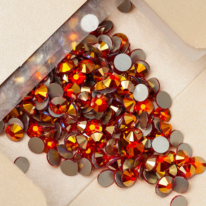 YANRUO 2058NoHF All Color SS16-SS30 Non Hot Fix Sewing Rhinestones Glass Crystal 3D Nail Art Rhinestones For Dress Clothes
