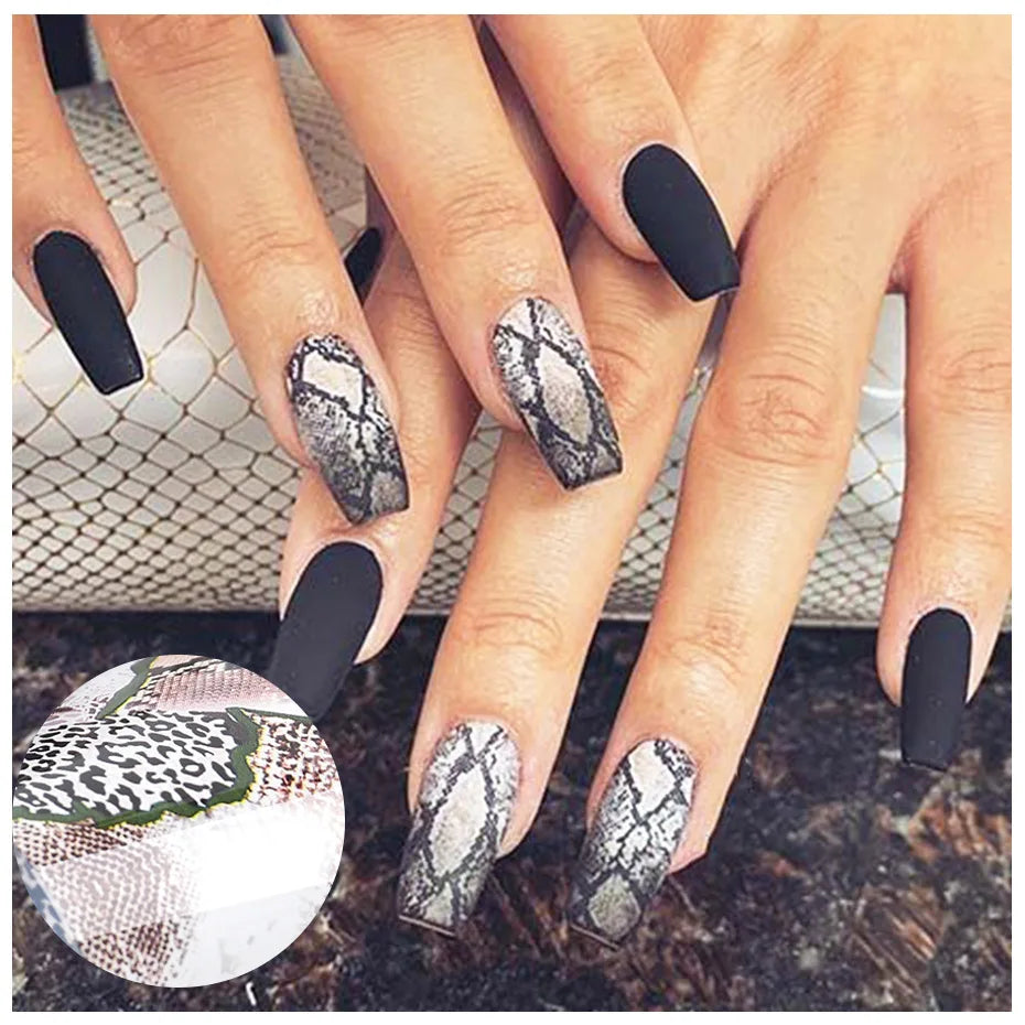 20 Rolls Halloween Nail Foils Gradient Transfer Paper Christmas Nail Art Stickers Stripe Floral Manicure Decals Nails Decoration