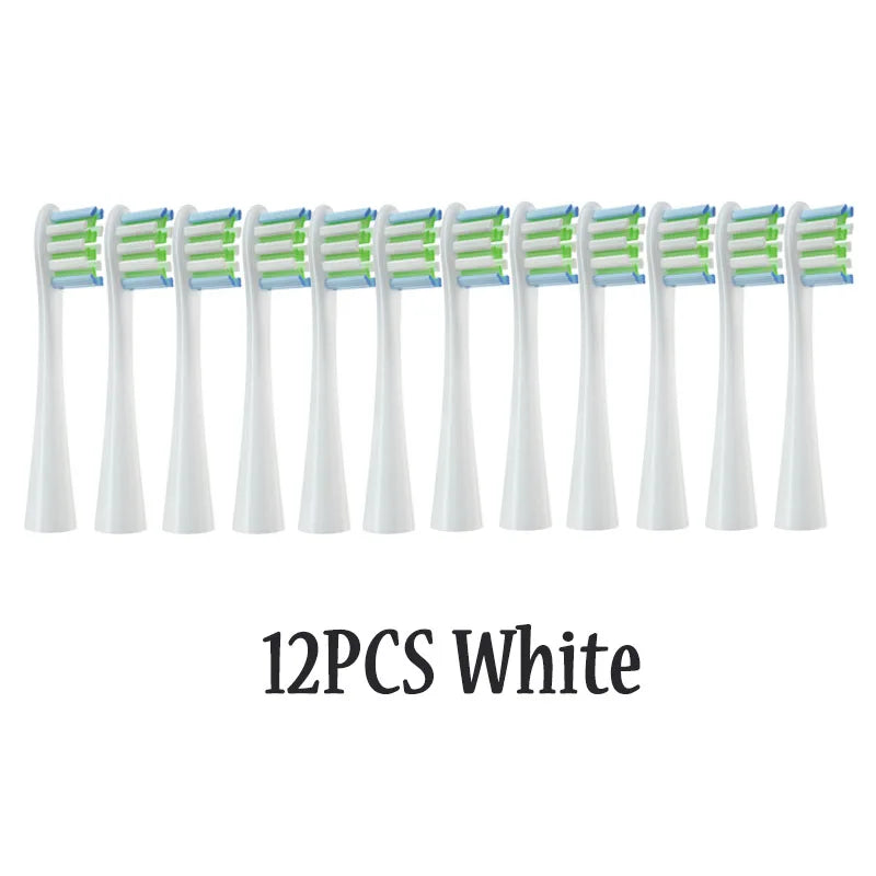 12PCS Replacement Brush Heads for Oclean X/ X PRO/ Z1/ F1/ One/ Air 2 /SE Sonic Electric Toothbrush DuPont Soft Bristle Nozzles