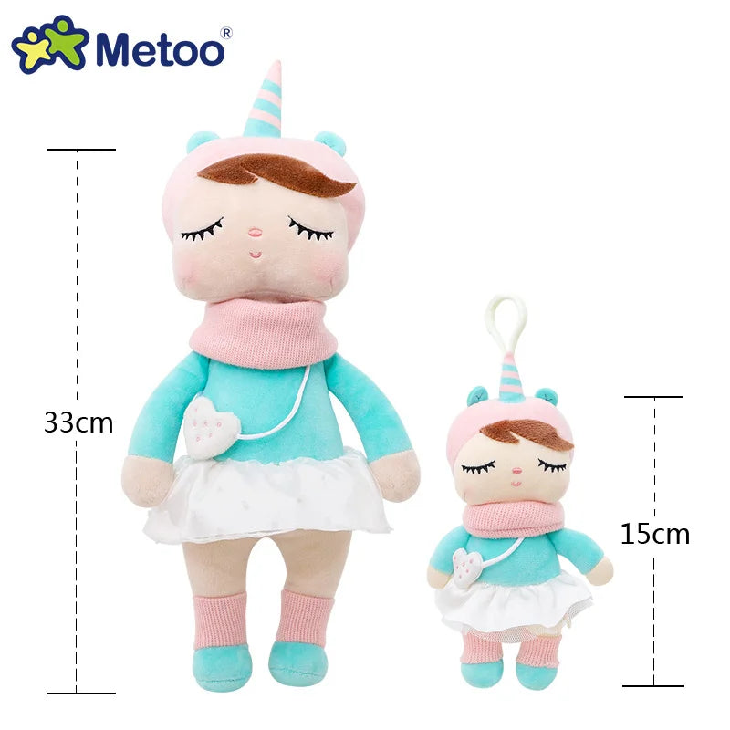 Metoo Forest Animals Plush & Stuffed Dolls Unicorn Angela Doll Rabbit Plush Toy Cute Fox Kids Soft Companion Boneca Decor Toys