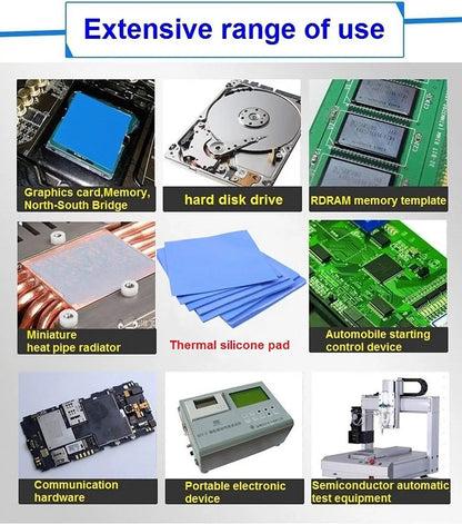 RGEEK 6.0 Conductivity  W/mK 100*200mm  CPU Heatsink  Thermal Pad  Processor Cooling Silicone Pad Accessories