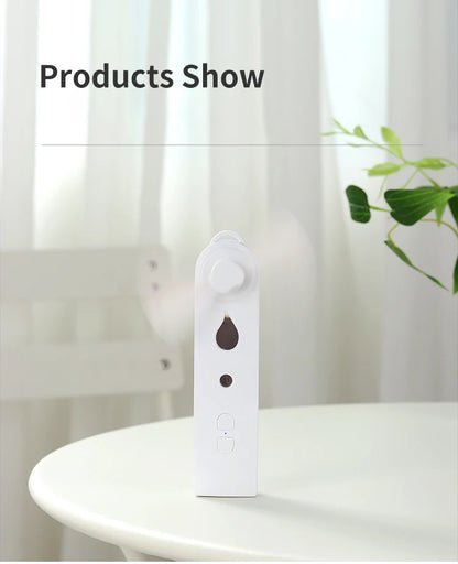 Mini Handheld Fan With Mister USB Nano Spary Diffuser Fold Air Humidifier Ventilador Portable 500Mah Battery Rechargeable Silent