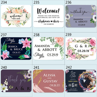 100pcs Custom LOGO Stickers White Label/Wedding Packaging sticker design Kraft baking your own name,THANK YOU labels
