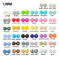 LOFCA 40pcs 12mm Silicone Beads Teething Chew Beads Food Grade Teether Necklace BPA Free Diy Jewelry Baby Teether Toy Pacifier