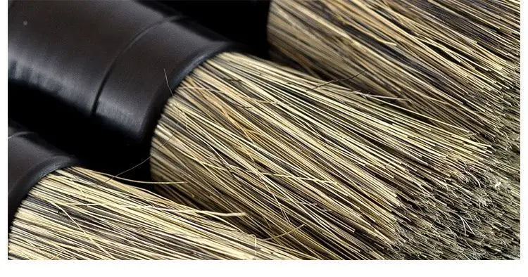 3Pcs Natural Boar Hair Car Detailing Brush Set Soft Bristle Car Cleaning Brush Kits Auto Tire Wheel Wash Exterior Accessories