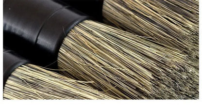 3Pcs Natural Boar Hair Car Detailing Brush Set Soft Bristle Car Cleaning Brush Kits Auto Tire Wheel Wash Exterior Accessories