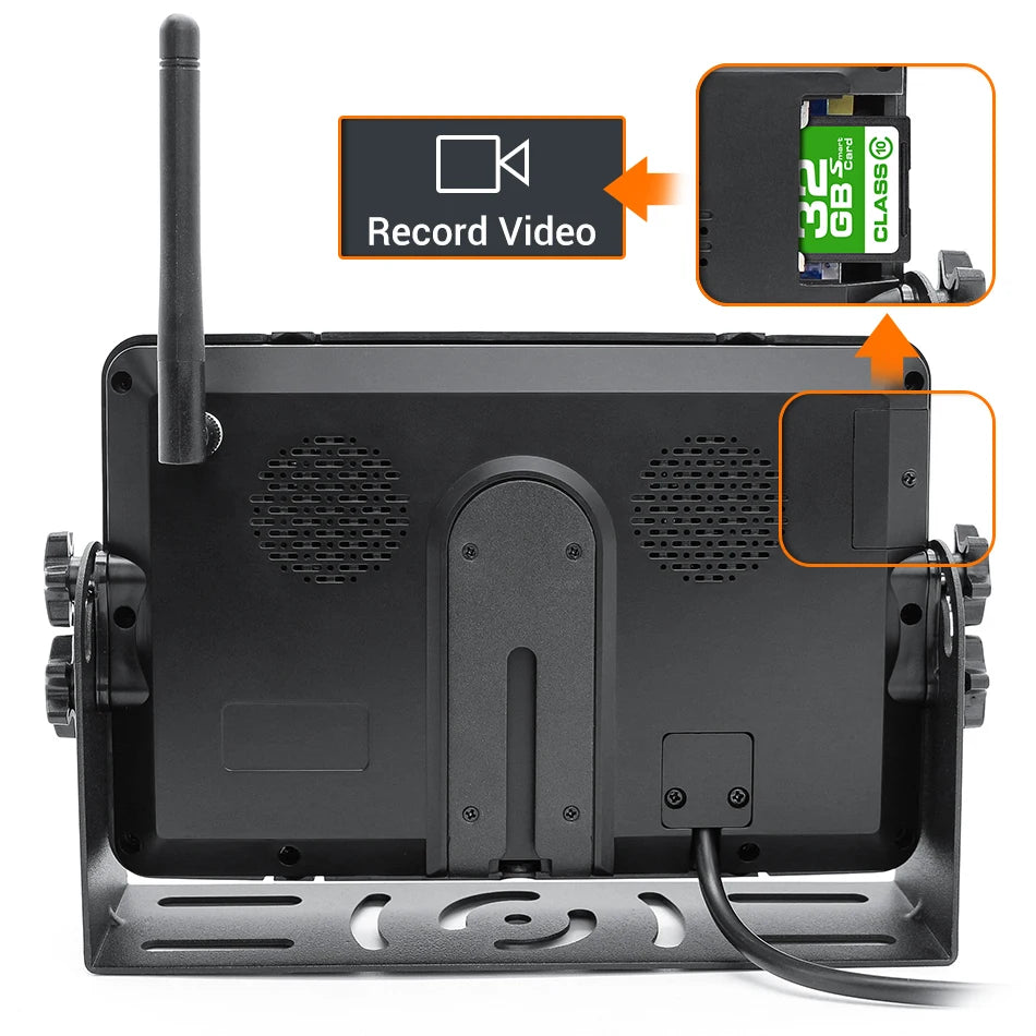 GreenYi 1280x720 High Definition AHD Wireless Truck DVR Monitor 7" Night Vision Reverse Backup Recorder Wifi Camera For Bus Car