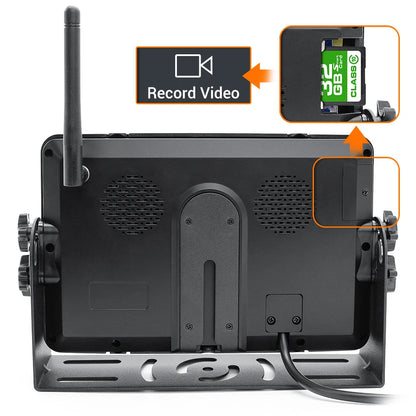 GreenYi 1280x720 High Definition AHD Wireless Truck DVR Monitor 7" Night Vision Reverse Backup Recorder Wifi Camera For Bus Car
