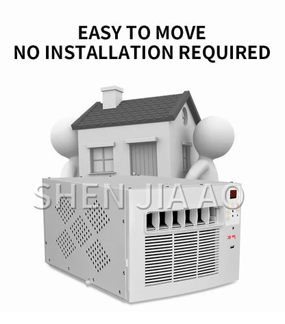 220V Mobile Small Air Conditioner 7m²Space Drainage-free Remote Control Power Saving Mini Cooling Heating Air Refrigerator 400W