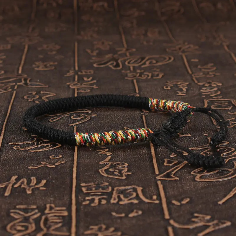 Tibetan Buddhist Bracelet Unisex Handmade Braided King Kong Knot Colorful String Bracelets for Women Men Lovers Lucky Jewelry