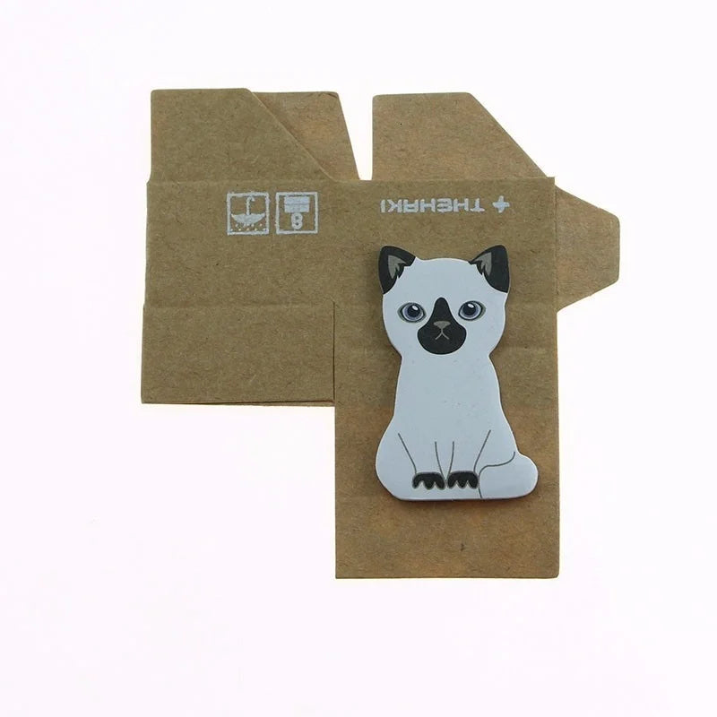 Pretty Kawaii Kitty Sticky Notes Sticker Cute Kitten Notepad Memo Pad Post Office School Stationery Supply Cat Funny Gift Dog
