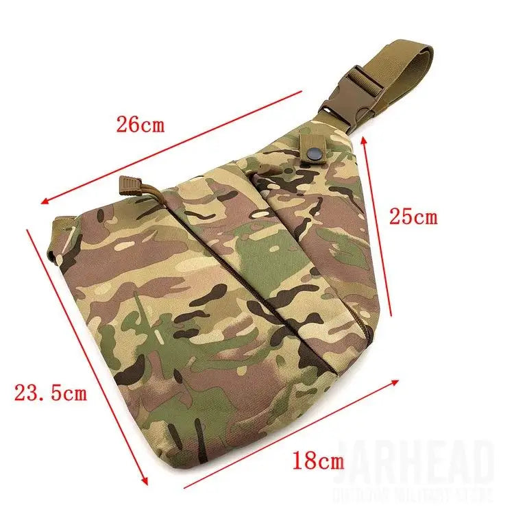 Multifunctional Concealed Tactical Storage Gun Bag Holster Men's Left Right Nylon Shoulder Bag Anti-theft Bag Chest Bag Hunting