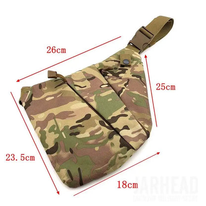 Multifunctional Concealed Tactical Storage Gun Bag Holster Men's Left Right Nylon Shoulder Bag Anti-theft Bag Chest Bag Hunting